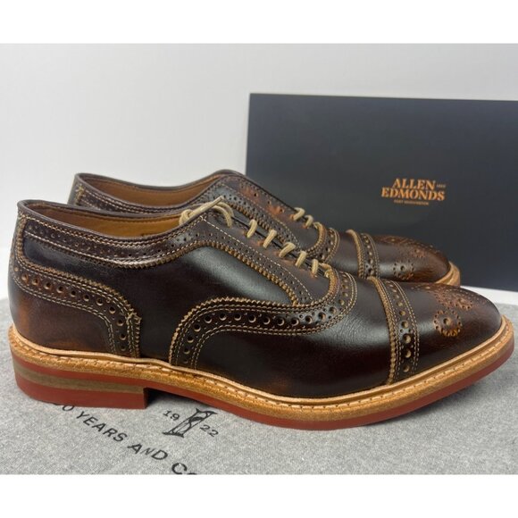 Strandmok Wingtip Cap-toe Oxford with Dainite Rubber Sole Mens 6.5 E - Picture 2 of 14